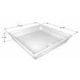 thumbnail image 1 of Icon Shower Pan 15235 Rectangular; 24 Inch Length x 24 Inch Width; With Ready To Drill Drain; Polar White; ABS Plastic, 1 of 2