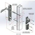 thumbnail image 4 of Door Lever with Deadbolt Lock for Out-Swinging Doors Matte, 4 of 5
