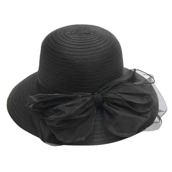 Clearance! Audhol Fascinators for Women Kentucky Derby Hats Women's Church Derby Dress Fascinator Bridal Cap British Tea Party Wedding Hat Church Hats for Women 2025 Black One Size