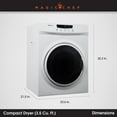 thumbnail image 6 of Magic Chef Compact 3.5 cu. ft. Electric Dryer in White in White, 6 of 11