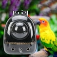 thumbnail image 3 of Milaget Backpack Carrier Visible Adjustable Parrot Backpack Travel Bag for Outdoor Black, 3 of 8
