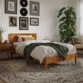 thumbnail image 1 of AFI Aria Lit Plateforme Bas en Bois Massif Moderne Simple TG en Toffee Clair, 1 of 14