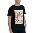 thumbnail image 2 of Bingfone Snowflakes Santa Claus Men'S Loose Fit Short-Sleeve Pocket T-Shirt, 2 of 7