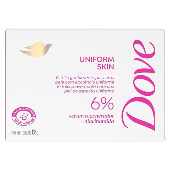 Jabón en Barra Dove Piel Uniforme 135 g.