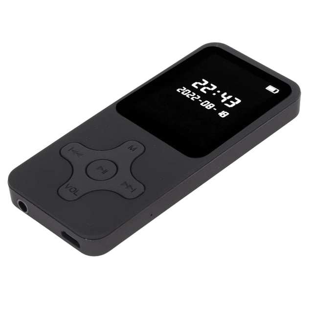 Reproductor MP3 MP4 Bluetooth 5.0 Pantalla LCD digital ultradelgada de 1,77 pulgadas Altavoz HD Radio FM Reproductor de música portátil HiFi con tarjeta de memoria de 64 GB