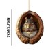 thumbnail image 3 of Adornos navideños de animales, búhos, mapaches, colgantes para árbol de Navidad, impresión plana 2D, acrílicos, pequeños colgantes., 3 of 5