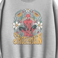 thumbnail image 2 of Marvel - Spider-Man Florals - Women's Oversized Fleece Crew Sweatshirt, 2 of 4