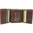 thumbnail image 6 of CAZORO Men's RFID Blocking Extra Capacity Trifold Vintage Leather Wallet for Men with Box Design, 6 of 8