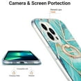 thumbnail image 3 of Case for iPhone XR 360 Degree Rotating Bracket Sparkling Marble Ring Case Anti-Fingerprint Skid Resistant Shockproof Protective Phone Cover, 3 of 6