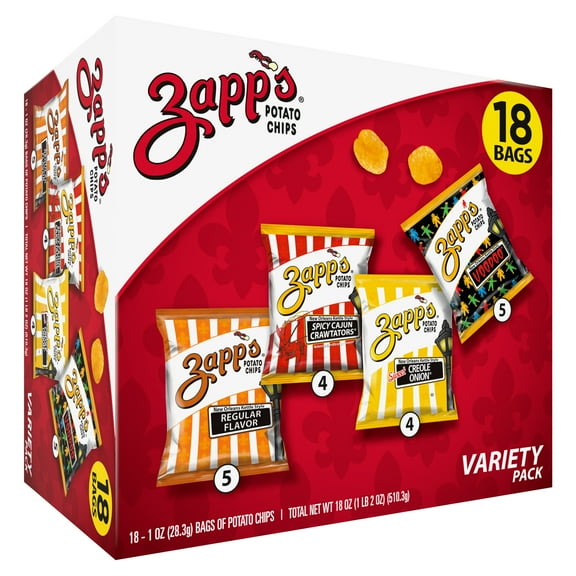 Zapps Kettle, Variety Pack, 1 oz, 18 Count