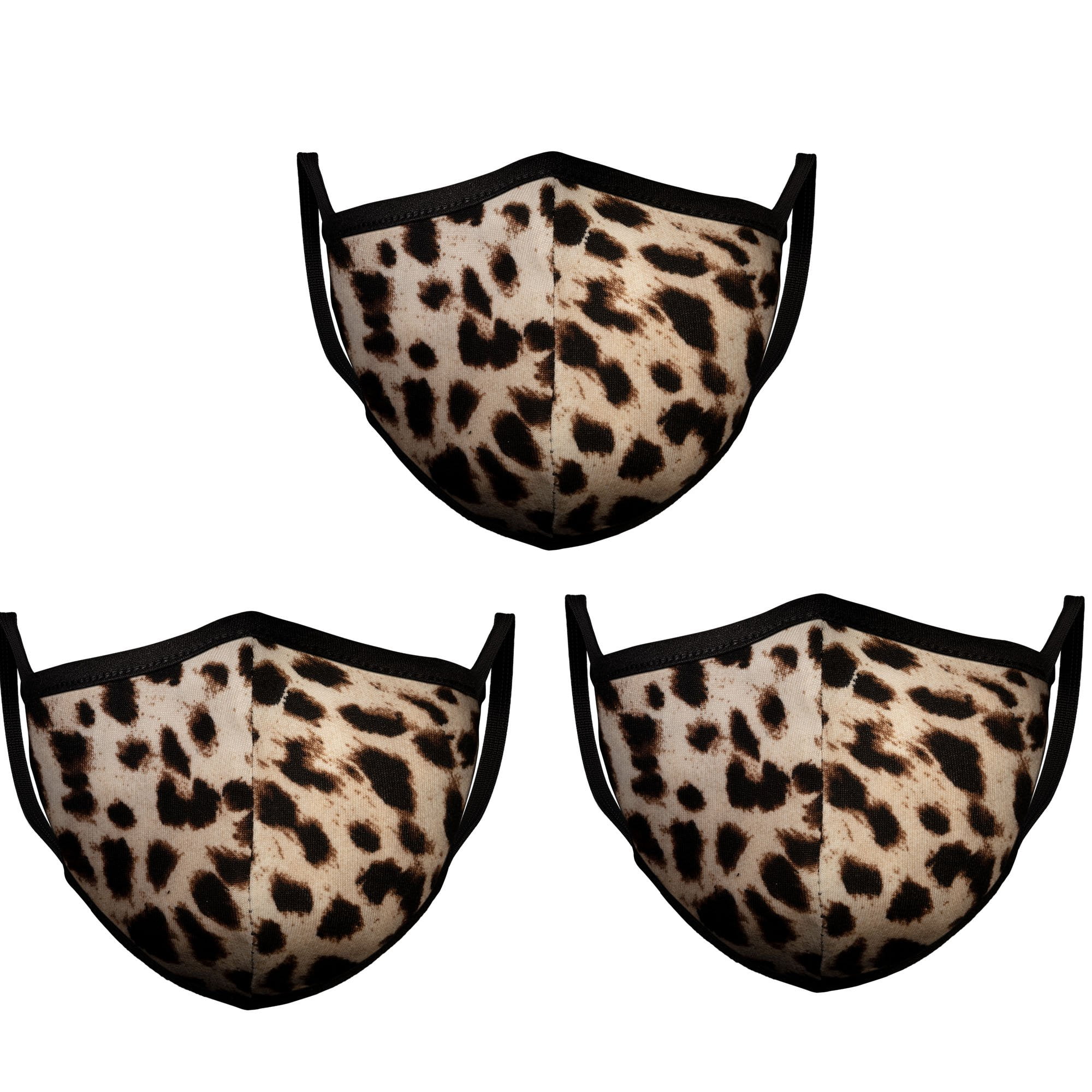 Mason Brand Masks Cheetah 3 Pack Face Mask 100 Cotton Made in
