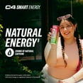 thumbnail image 2 of C4 Smart Energy Drink, Peach Mango Flavor, Zero Sugar, Carbonated, 12 oz can (12 Pack), 2 of 7
