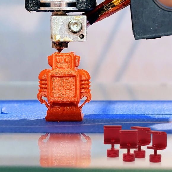 UPOUART 4Ud Clips Rojo Para De Impresora 3D Con Sujeción Estable En Aleación De Aluminio