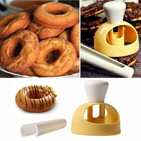 Plastic Donut Cutters With Dipping Pliers Mould Maker Diy Baking Tool Non Stick Donut Mould Cake Mould Tools Hole Cutters,1*Mold Clearance