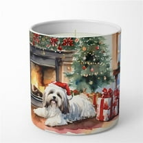 Havanese Cozy Christmas Decorative Soy Candle 3.25 in x 3.75 in