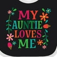thumbnail image 4 of Inktastic My Auntie Loves Me Girls Girls Baby Bib, 4 of 4