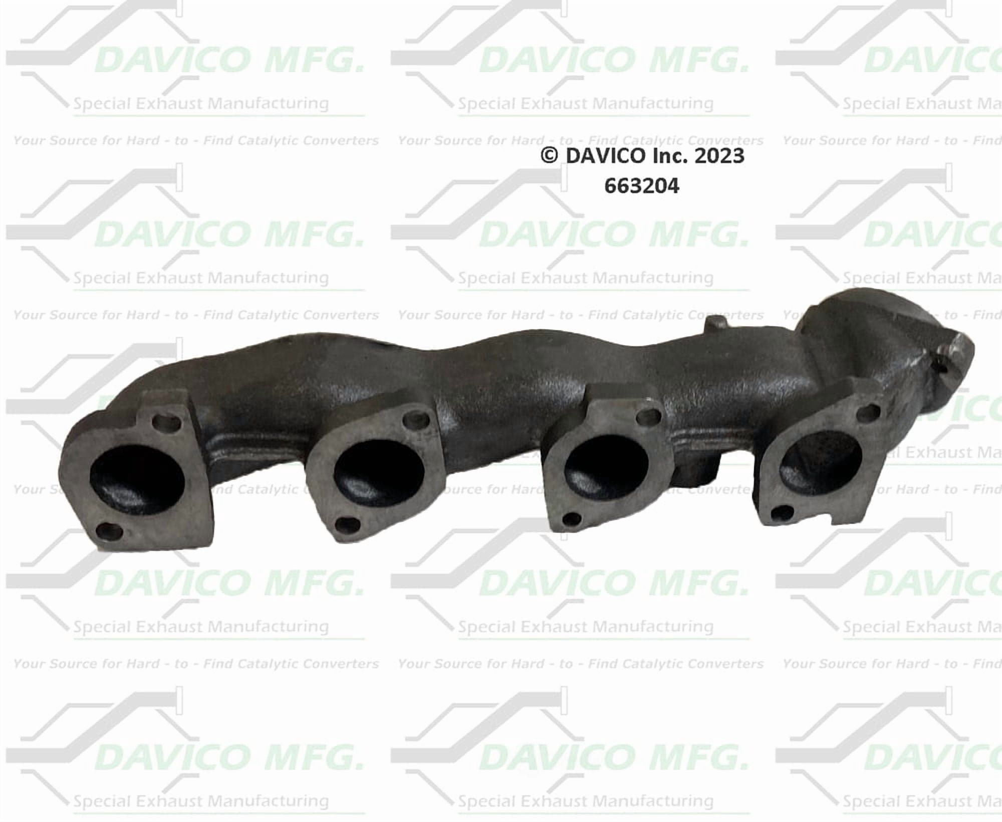 Davico Mfg 663204 Stand alone Exact-Fit exhaust manifold