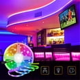 thumbnail image 3 of LED Strip Lights  16.4ft(5m) Smart WiFi LED Lights Works with  and Google Home  APP Control  16 Million Colors  Music Sync  RGB Color Changing LED Strips for Bedroom  Home  TV  Kitchen  P, 3 of 9