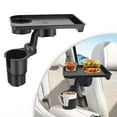 thumbnail image 2 of Car Cup Holder Tray Rotating Adjustable Dual Cup Organizer, 2 of 9