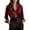 Red, variant on Womens Leopard Patchwork Satin Blouse Long Sleeve Button Up Color Block Trendy Business Casual Top Red 2XL