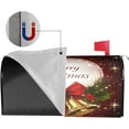 thumbnail image 4 of Festive Magnetic Mailbox Cover Christmas Bell Pattern Outdoor Mailbox Protector Holiday Seasonal Decorative Garden Yard Home Standard Size 21 x 18 Inch, 4 of 6