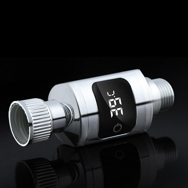 Thermomètre Douche LED Rotatif 360° – Affichage Numérique Température Eau Baignoire – Sans Pile – Étanchéité Parfaite