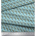 thumbnail image 2 of Soimoi Polyester Crepe Fabric Dot & Triangle Shirting Print Fabric by The Yard 52 Inch Wide, 2 of 3