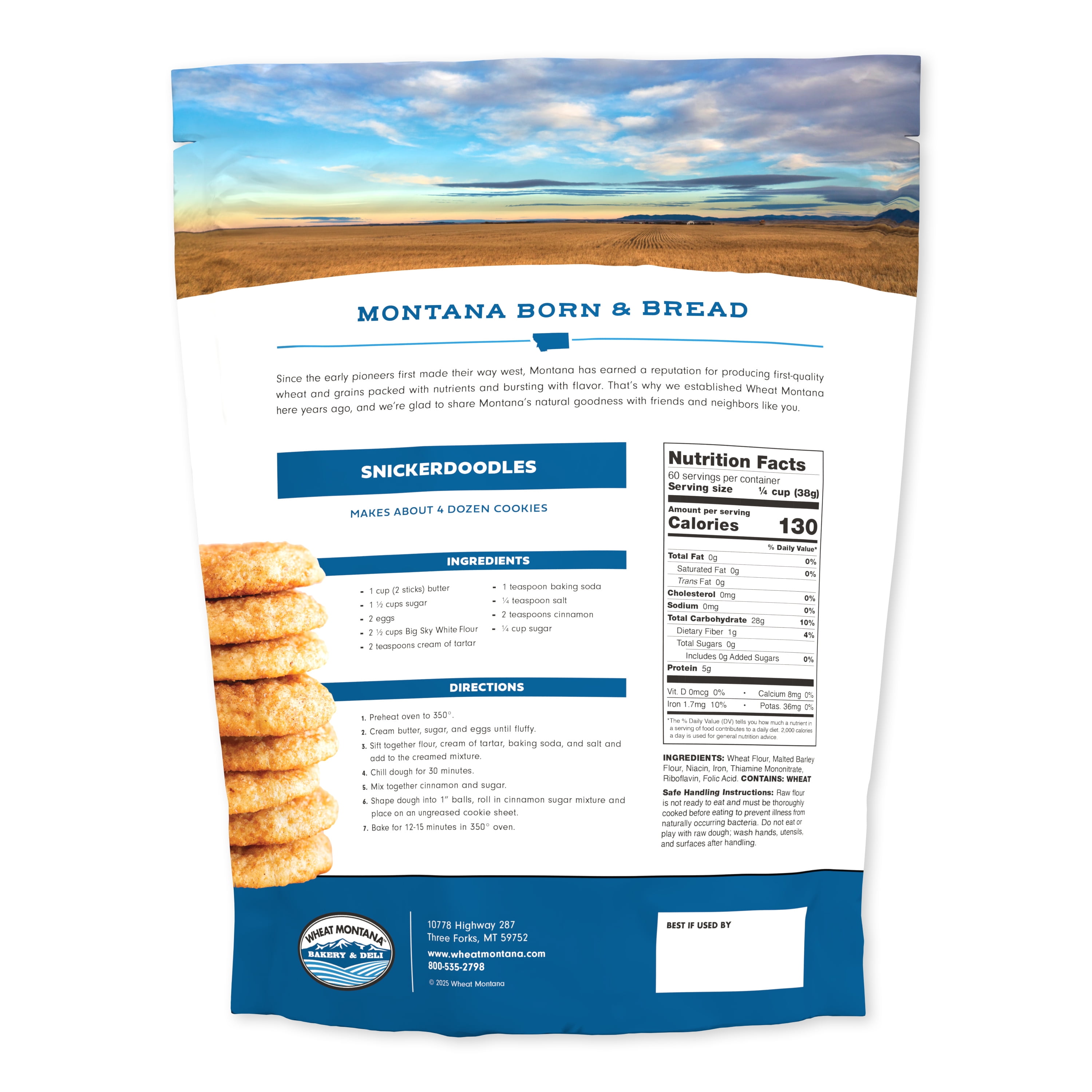 Wheat Montana Bakery, White All-Purpose Unbleached Flour, Non-GMO Verified, Certified Kosher,  5 lbs