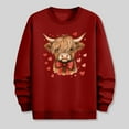 thumbnail image 3 of Ceisia Men's Regular-Fit Crew-Neck Heart-Yak Printed Casual Sweatshirt Gift, 3 of 6