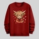 thumbnail image 5 of Ceisia Men's Regular-Fit Crew-Neck Heart-Yak Printed Casual Sweatshirt Gift, 5 of 6