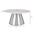 thumbnail image 6 of Posh Living Talen16"H Marble Coffee Table in Black/White Marble, 6 of 6