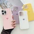thumbnail image 3 of Compatible with iPhone Case,Cute Heart Pattern Bumper Camera Lens Protection Soft Shockproof Cover Phone Case (Pink,iPhone 12 Pro), 3 of 7