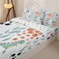 thumbnail image 3 of Erosebridal Dino Floral Zipper Full Size Comforter Sets with Fitted Sheet and 2 Pillowcases,Green Dinosaur Rose Heart Zipper Bedding Set For Boys,Polkadot Reversible,4 Pieces, 3 of 7
