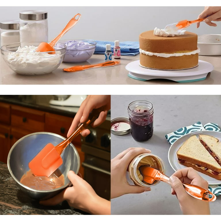 JASHII Orange Silicone Kitchen Utensils Set Orange Rubber Spatulas with  Wooden Handle, Silicone Cook…See more JASHII Orange Silicone Kitchen  Utensils