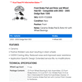 thumbnail image 2 of Front Brake Pad and Rotor and Wheel Hub Kit - Compatible with 2003 - 2005 Dodge Ram 1500 2004, 2 of 2