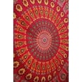 thumbnail image 4 of Gojian Handmade Indian hippie Bohemian Psychedelic Peacock Mandala Wall hanging College Dorm Beach Throws Table Cloth Bedding Tapestry, 4 of 6