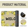 thumbnail image 3 of Lemon Welcome Door Mat Low-Profile Farmhouse Non-Slip Doormat Indoor Outdoor Front Door Floor Decorations Throw Rug Burlap 17 X 30 Inch, 3 of 5