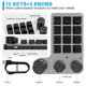 thumbnail image 3 of Keypad de Juegos de 3 Knob de 12 Kilómetros Teclado Rojo Con Cablado USB+BT Dual MODO MULTIFUNCIÓN ACTO DE FUNCION, 3 of 6