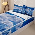 thumbnail image 3 of Erosebridal Scenic Nature Zipper Twin Comforter Sets with Fitted Sheet and 2 Pillowcases,Snow Mountain Zipper Bedding Set For Boys,Reversible,4pcs, 3 of 7