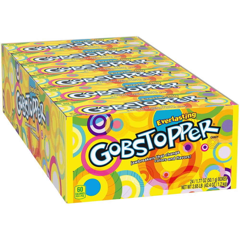 Gobstoppers Candy, Pack of 24 Fruit 42.48 Ounce, 1.77 Ounce (Pack of 24)