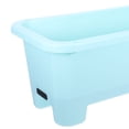 thumbnail image 3 of FUTUREORYY Succulent Pots Balcony Vegetable Planter Plastic Sky Blue with Spacesaving Design for Home Gardeners 1Pcs, 3 of 8