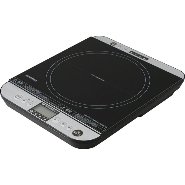 Iris Ohyama IH Cooking Heater with LCD 1400W Operation Panel on Both