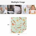 thumbnail image 5 of Easter Eggs Cloth Napkins, Carrots Spring Daisy Botanical Rustic Green Washable and Reusable Dinner Napkins Set of 2, Table Napkin for Kitchen Party Birthday Wedding Hotel Housewarming 20"x20", 5 of 9