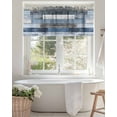 thumbnail image 4 of Vintage Wood Grain Valances for Windows Blue Gray Board Farmhouse Valance Rod Pocket Light Filtering Short Window Treatments Curtains for Kitchen Bathroom Living Room Bedroom, 1 Panel, 42 x 12 Inch, 4 of 7