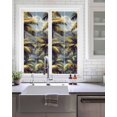 thumbnail image 2 of Window Privacy Film Palm Tree Stained Glass Window Film Decorative Sun Block Window Cover Farmhouse Watercolor Tropical Plant Leaves Window Clings Static Adhesive Sticker for Bathroom 17.7"x39.3", 2 of 7