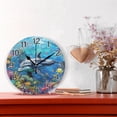 thumbnail image 2 of Ryvnso Dolphin and Fish under Sea Wall Clock Non Ticking Silent Kitchen Clock Battery Operated Clocks 10 inch, 2 of 7