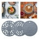 thumbnail image 4 of Juego de 3 vajillas redondas multifuncionales de silicona para encimera de cocina gris, 4 of 9