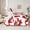 Red White, variant on Castle Fairy Teens Abstract Stripes 7pcs Bedding Comforter Set,Vintage Aesthetic Queen Bedding Sets Super Cozy,White Red Queen Sheet Sets,Breathable Home Decor