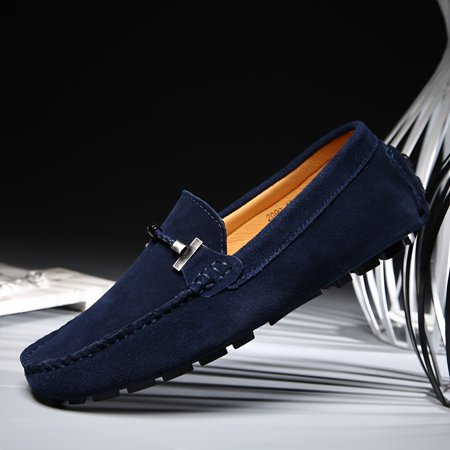 

Mens Fashionable Slip-On Loafers - Breathable Lace-Free Design for Comfortable Outdoor Walking - Durable Stylish & Air-Flow Construction for Daily Strolls