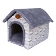 thumbnail image 4 of Casa para perros y gatos jinwen lavable calentamiento automático exteriores Gris S, 4 of 8